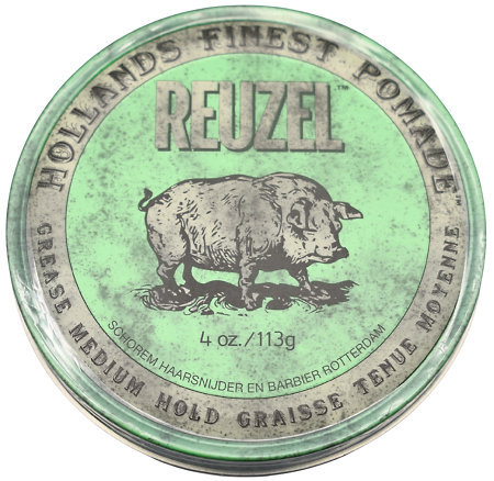 Reuzel Green Pomade Grease Medium Hold pomáda se střední fixací a leskem