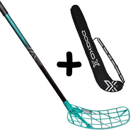 Oxdog ULTIMATELIGHT HES 29 TQ ROUND MBC + Stickbag Set florbalky s vakom