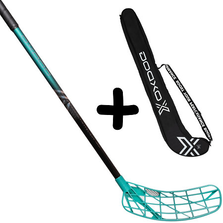 Oxdog ULTIMATELIGHT HES 27 TQ ROUND MBC + Stickbag Set florbalky s vakom