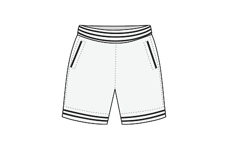 FLOORBEE Basic Uniform Shorts Sublimation Shorts