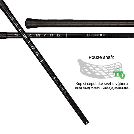 Salming Q-series Carbon Pro 2.0 F30 JR Black/Silver Unihockeyschläger - Stock