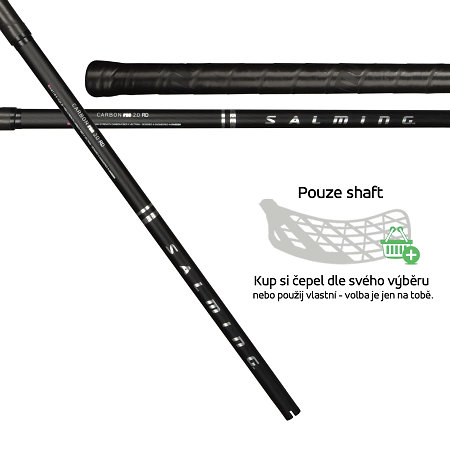 Salming Q-series Carbon Pro 2.0 RD F30 JR Black/Silver Shaft florbalové palice