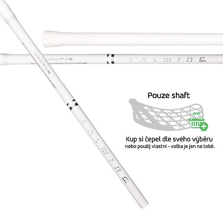Salming Q-series Carbon Pro 2.0 RD F29 White/Silver Shaft florbalové palice