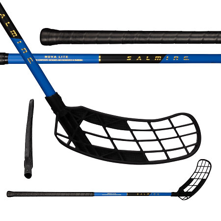 Salming Novalite Quest1 F27 Black/Blue Florbalová hokejka