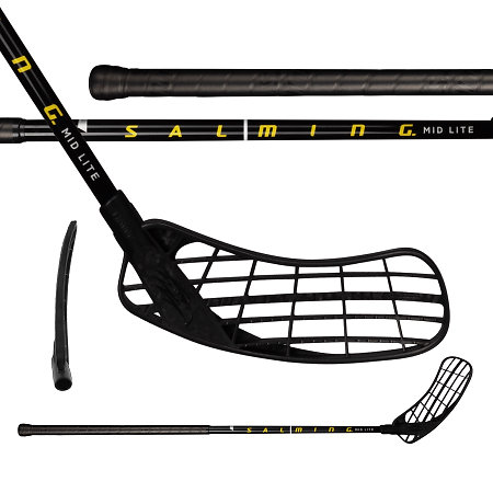 Salming Midlite Hawk F29 Black/Yellow Florbalová hůl