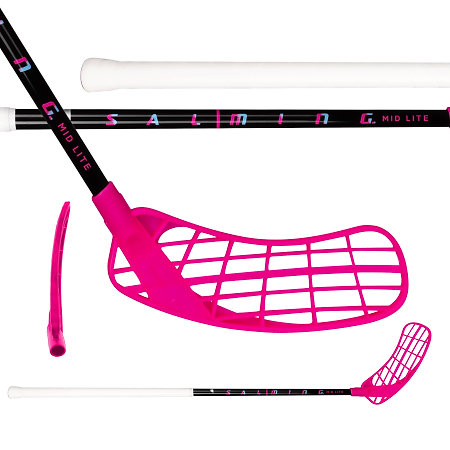 Salming Midlite Hawk F35 JR Black/Mixed Florbalová hůl