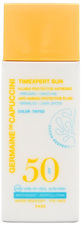 Germaine de Capuccini Fluido Protector Antiedad Color SPF50 Schützende Sonnenemulsion mit SPF 50