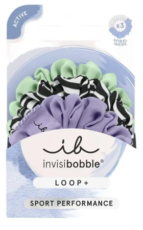 Invisibobble LOOP+ Grip Pro sada sportovních látkových gumiček do vlasů