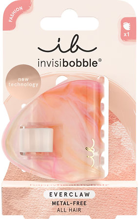 Invisibobble Everclaw M Pink Blossom metal-free hair claw clip
