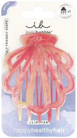 Invisibobble Clipstar L Coral Hug Flache Haarspange mit Korallenmotiv