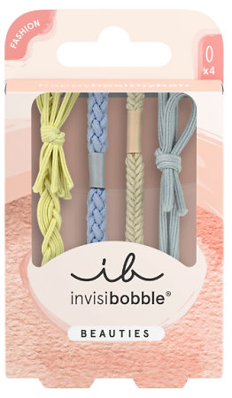 Invisibobble Beauties Bebe Blue Set dekorativer Haargummis mit bläulichem Farbton