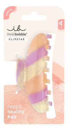 Invisibobble Clipstar L Tricolor large hair claw in pastel shades