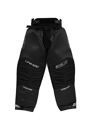 Unihoc Goalie pants ALPHA EVOLAB black/silver Brankárske nohavice
