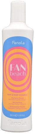 Fanola FAN Beach Hair & Body Shampoo Haar- & Körpershampoo für sonnenstrapaziertes Haar und Haut