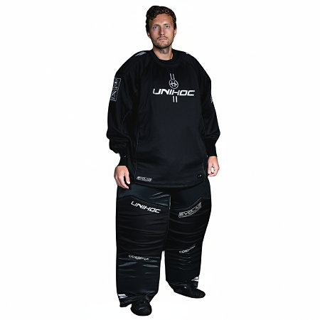 Unihoc Goalie ALPHA EVOLAB black/silver set Brankársky set