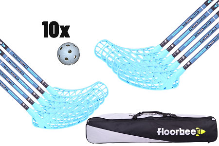 FLOORBEE Falcon SEMI 29 Carbon Composite + Toolbag + Balls Florbalová sada