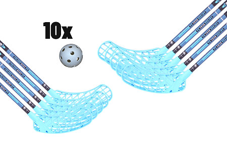 FLOORBEE Falcon SEMI 29 Carbon Composite + Balls Florbalová sada