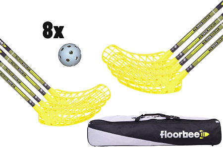 FLOORBEE Falcon SEMI 27 Carbon Composite + Toolbag + Balls Floorball set