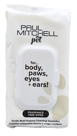 Paul Mitchell John Paul Pet Fragrance Free Wipes čisticí ubrousky pro domácího mazlíčka
