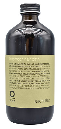 Oway Blondeway Bluemoon Hair Bath rozjasňující šampon pro blond vlasy, šedivé a bílé vlasy