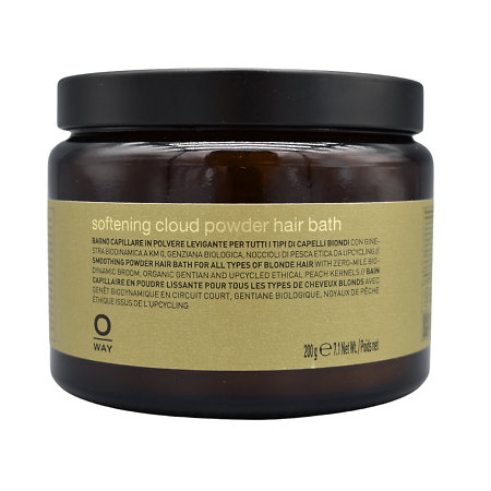 Oway Blondeway Softening Cloud Powder Hair Bath Zartmachendes Puderschampoo für blondes Haar
