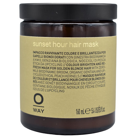 Oway Blondeway Sunset Hour Hair Mask péče o barvu a lesk zlatavých blond vlasů