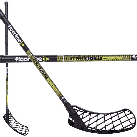 FLOORBEE Falcon SEMI 27 Carbon Composite Black Florbalová palica