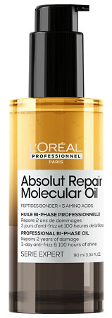 L'Oréal Professionnel Absolut Repair Molecular Oil koncentrovaný dvojfázový olej pre poškodené vlasy