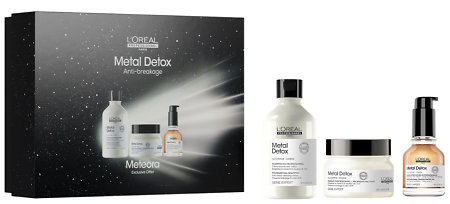 L'Oréal Professionnel Metal Detox Trio Meteora limitovaná edícia pre farbené a poškodené vlasy