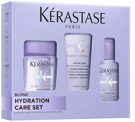 Kérastase Blond Absolu Trio Discovery Set cestovná sada pre zosvetlené a blond vlasy