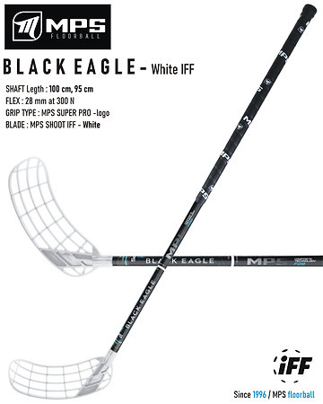 MPS BLACK EAGLE Black/White Floorball stick