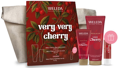 Weleda Very Very Chery Set darčeková sada pre vyživenú pokožku a pery