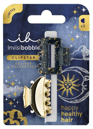 Invisibobble Eclipse Clipstar S Lunar Glam set of two small hair clips
