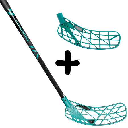 Oxdog ULTRALIGHT HES 29 TQ OVAL MBC2 + HIGHLIGHT CARBON MBC Set florbalky s čepelí