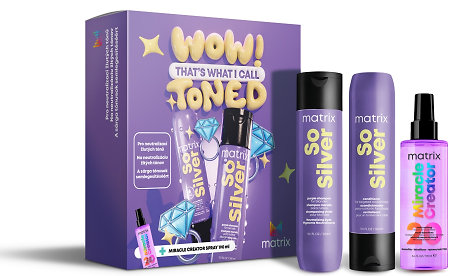 Matrix Total Results So Silver Gift Set darčeková sada pre neutralizáciu žltých tónov