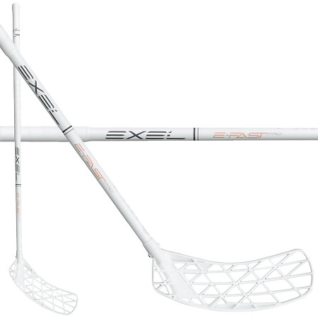 Exel E-FAST PRO WHITE 2.9 ROUND MB Florbalová palica