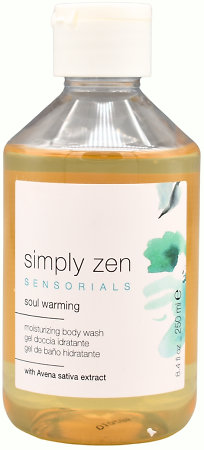 Simply Zen Sensorials Soul Warming Body Wash shower gel with a warm scent