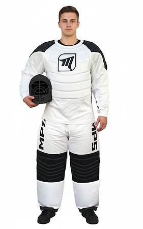 MPS Goalie set White with HELMET Brankársky set s prilbou