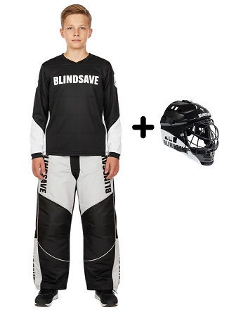 BlindSave LITE Jr set with helmet Brankářský set s přilbou