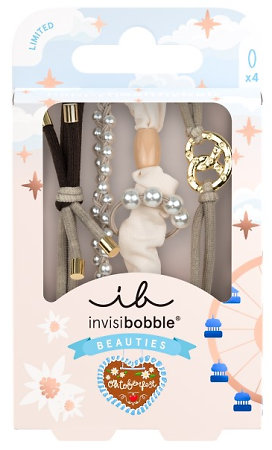 Invisibobble Oktoberfest Beauties Charivari set čtyř ozdobných gumiček v alpském stylu