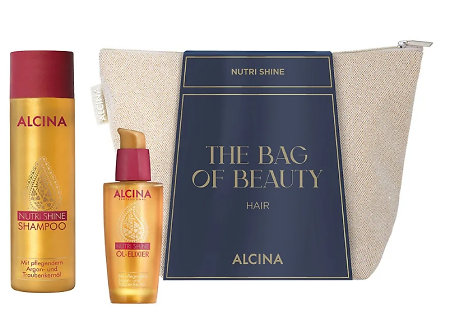 Alcina Gift Set Nutri Shine dárková sada s s arganovým a hroznovým olejem