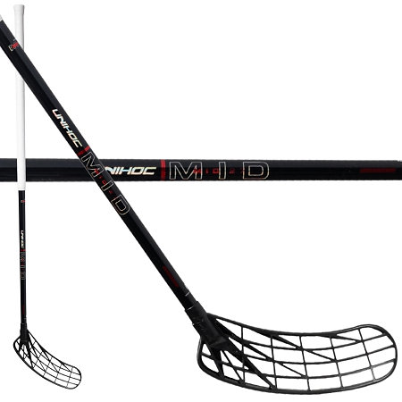 Unihoc UNILITE MID 27 BLACK/RED CLASSIC Florbalová palica