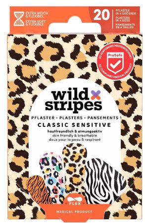 Wild Stripes Classic Sensitive Animal klasické náplasti se zvířecím vzorem