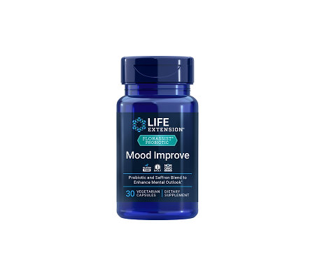 Life Extension FLORASSIST® Mood Improve Nahrungsergänzungsmittel mit Probiotika und Safranextrakt