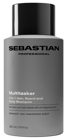 Sebastian Seb Man Multitasker for Men 3-in-1 Hair, Beard and Body Shampoo Šampon na vlasy, vousy a tělo