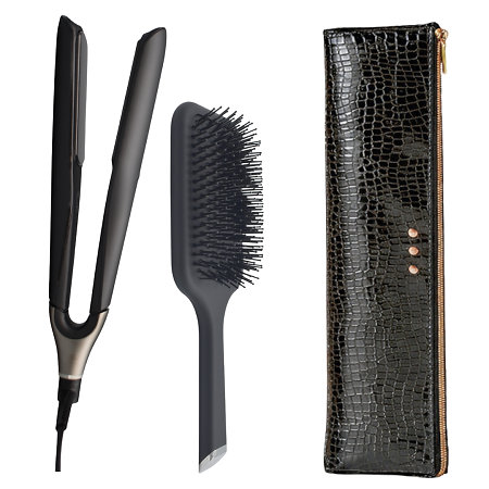 ghd Chronos Gift Set Hair Straightener Professionelles Glätteisen, Bürste und hitzebeständige Tasche