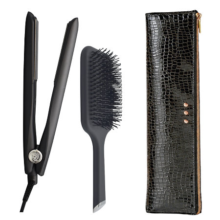 ghd Gold Advanced Styler Gift Set Fortschrittliches Glätteisen, Bürste und hitzebeständige Tasche