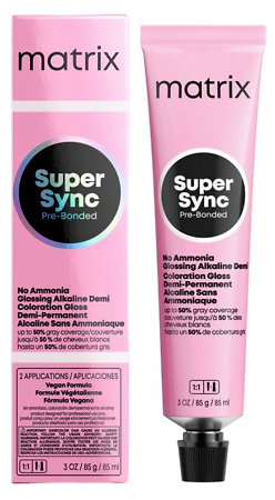 Matrix SoColor Sync Pre-Bonded Alkaline Toner ammonia-free alkaline demi-permanent colour