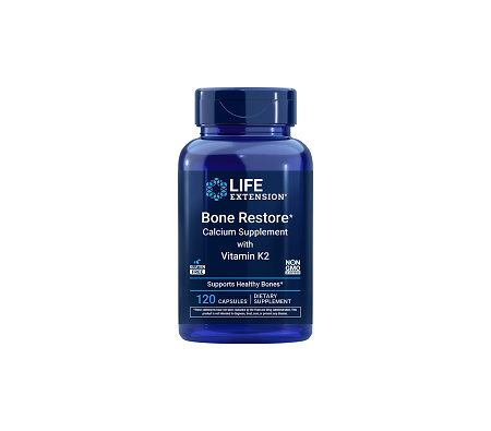 Life Extension Bone Restore with Vitamin K2 Doplněk stravy s vápníkem, D3 a K2