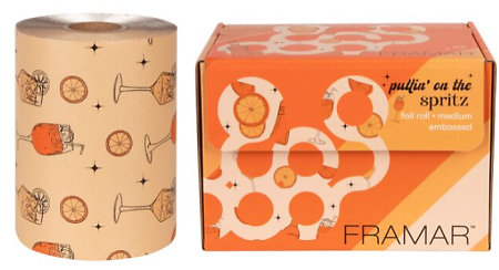 Framar Puttin' On The Spritz Medium Embossed Roll embosovaná fólie s motivem spritzu v roli